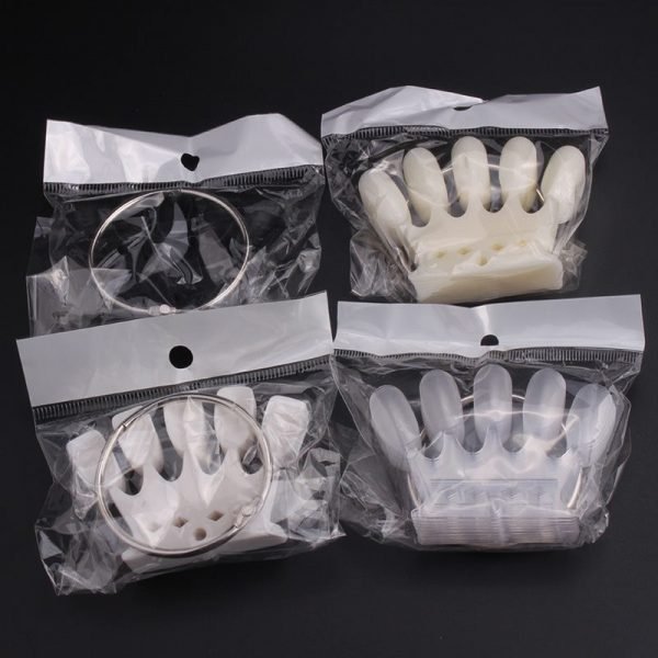 10PCS Crown Shape Nail Art Color Displaying Card With Ring-9