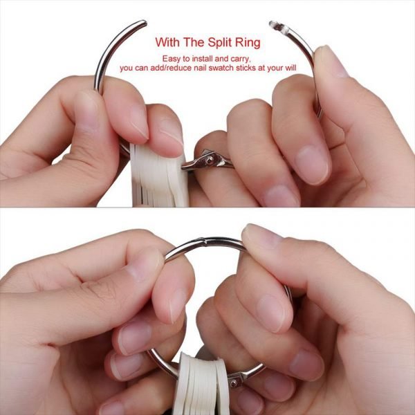 120 Tips Sunflower Design Nail Art Color Chart Display Gel Polish Color Card-4