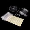 120Tips Spiral Style Nail Art Gel Polish Color Display Sticks With Plastic Base-5