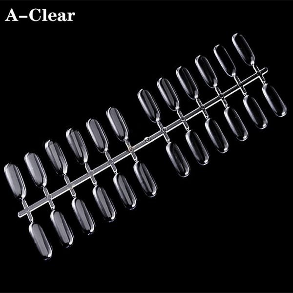 120Tips per Bag Flat Back Nail Tips For Making Nail Gel Polish Color Chart Book-13