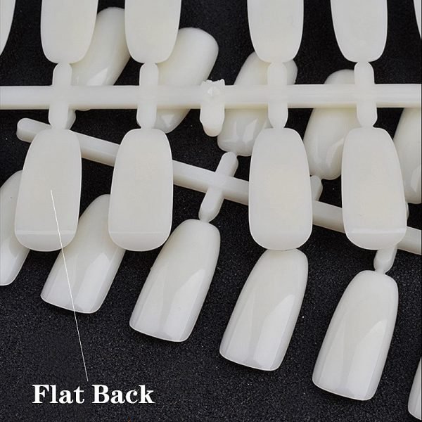 120Tips per Bag Flat Back Nail Tips For Making Nail Gel Polish Color Chart Book-2