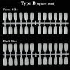120Tips per Bag Flat Back Nail Tips For Making Nail Gel Polish Color Chart Book-3