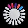 18 Tips Per Piece Nail Art Gel Polish Display Round Practice Wheel-4