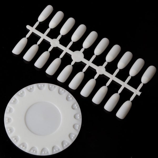 20 Tips Detachable Nail Art Gel Polish Display Round Practice Wheel-1
