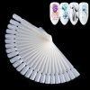 24 Tips Fan-Shaped Nail Art Display Chart For Polish Gel Display