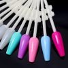 24 Tips per Set Stiletto And Coffin Tips Fan Shaped Nail Art Gel Polish Color Display-6