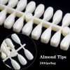 240Tips per Bag Almond Nail Tips For Displaying Gel Polish Color And Designs