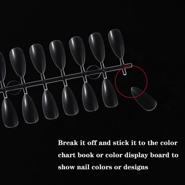 240Tips per Bag Almond Nail Tips For Displaying Gel Polish Color And Designs-4