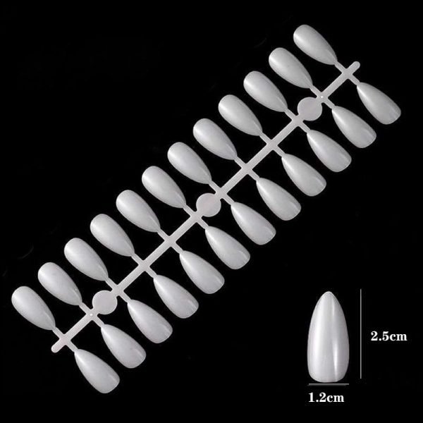 240Tips per Bag Almond Nail Tips For Displaying Gel Polish Color And Designs-9