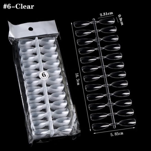 240Tips per Bag Mountain Peak Nail Tips For Displaying Gel Polish Color And Designs-10
