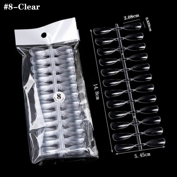 240Tips per Bag Mountain Peak Nail Tips For Displaying Gel Polish Color And Designs-12