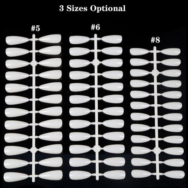 240Tips per Bag Mountain Peak Nail Tips For Displaying Gel Polish Color And Designs-5