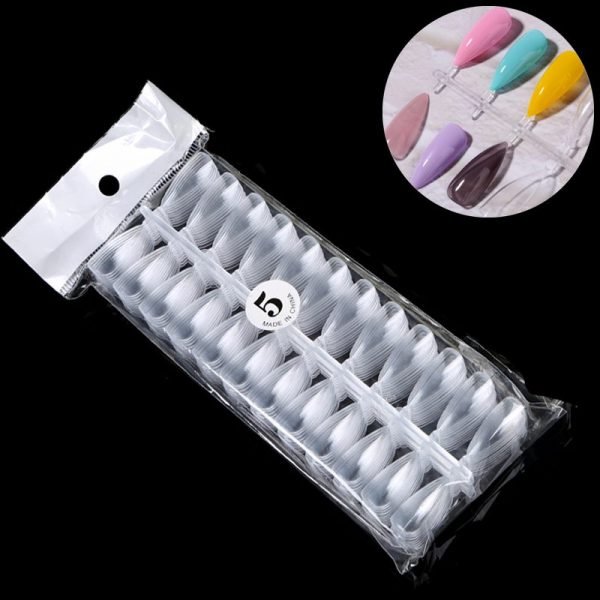 240Tips per Bag Mountain Peak Nail Tips For Displaying Gel Polish Color And Designs
