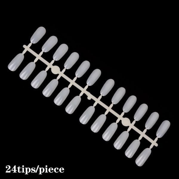 240Tips per Bag Oval Shape Nail Tips For Displaying Gel Polish Color And Designs-2