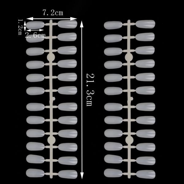 240Tips per Bag Oval Shape Nail Tips For Displaying Gel Polish Color And Designs-4