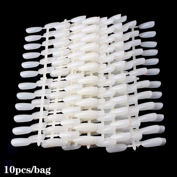 240Tips per Bag Oval Shape Nail Tips For Displaying Gel Polish Color And Designs-5