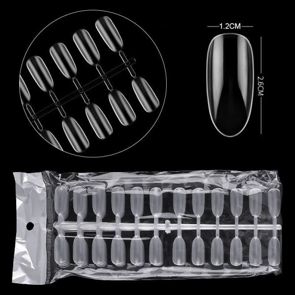 240Tips per Bag Oval Shape Nail Tips For Displaying Gel Polish Color And Designs0