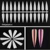 240Tips per Bag Sharp Stiletto Nail Tips For Displaying Gel Polish Color And Designs-1