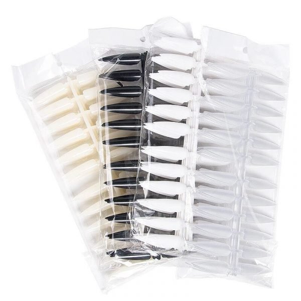 240Tips per Bag Sharp Stiletto Nail Tips For Displaying Gel Polish Color And Designs-8