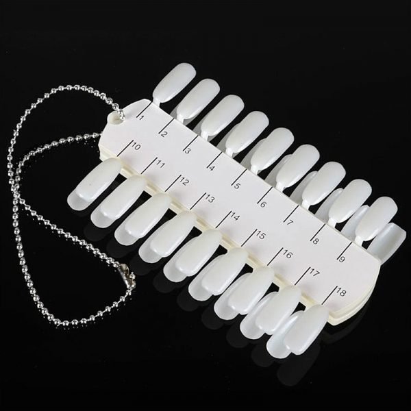 36 Tips Nail Art Gel Polish Color Display Chart With Necklace Chain-1