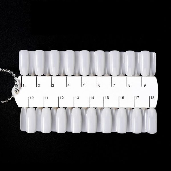 36 Tips Nail Art Gel Polish Color Display Chart With Necklace Chain-2