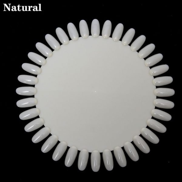 36 Tips Round Nail Polish Gel Color Chart Palette Display-6