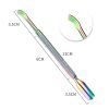 4 Designs Rainbow Color Stainless Steel Manicure Pedicure Remover Tool Cuticle Pusher-2
