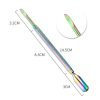 4 Designs Rainbow Color Stainless Steel Manicure Pedicure Remover Tool Cuticle Pusher-3
