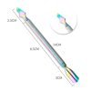 4 Designs Rainbow Color Stainless Steel Manicure Pedicure Remover Tool Cuticle Pusher-4