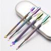 4 Different Types Rainbow Color Dead Skin Cuticler Pusher In Box-2