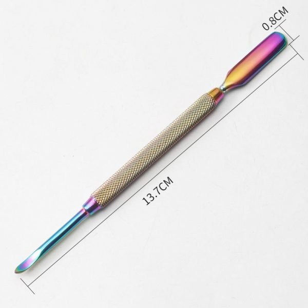 4 Different Types Rainbow Color Dead Skin Cuticler Pusher In Box-8
