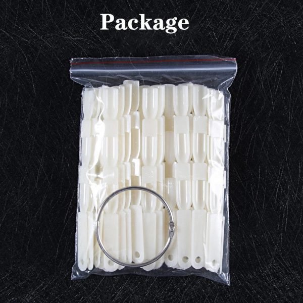 50 Branches 3 Knots Total 150 Tips Fan Shaped Nail Art Color Display Set-7