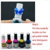 50 PCS per pack Nail Art Butterfly And Rose Ring Style Tips For Color Display-7