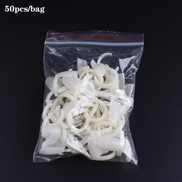 50 PCS per pack Nail Art Ring Style Tips For Color Display-4