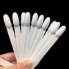 50PCS per Set Oval Nail Tips Fan Shaped Color Display Card Practice Sticks-1