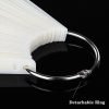 50PCS per Set Oval Nail Tips Fan Shaped Color Display Card Practice Sticks-4