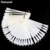 50Pcs per Set Fan Shaped French False Nail Art Tips Gel Polish Display-8