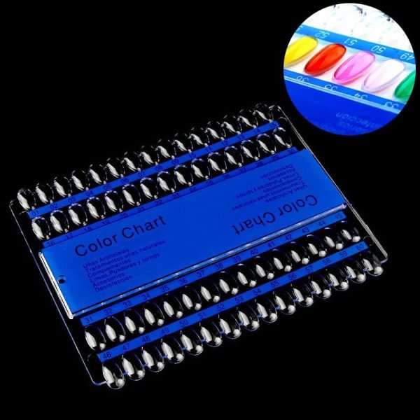 60 Tips Nail Art Gel Polish Color Chart Palette
