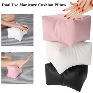 Dual Use Soft PU Nail Art Table Hand Rests And Foot Cushion Pillow