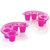Five Holes Moon Shape Manicure Care Nail Soaking off Bowl-3