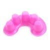 Five Holes Moon Shape Manicure Care Nail Soaking off Bowl-4