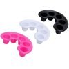 Five Holes Moon Shape Manicure Care Nail Soaking off Bowl-7