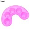 Five Holes Moon Shape Manicure Care Nail Soaking off Bowl-8