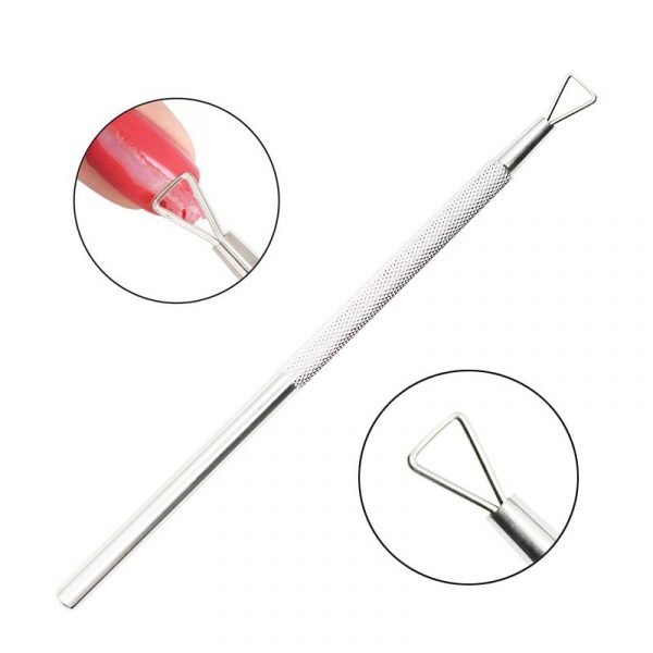 Gel Polish Remover Tools Triangle Head Stainless Steel Nail Cuticle Pusher