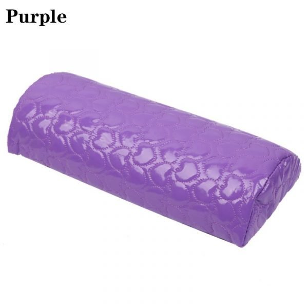Half Moon PU Leather Manicure Cushion Pillow Arm Rest Holder With Sponge Inside-12