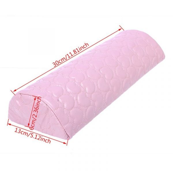 Half Moon PU Leather Manicure Cushion Pillow Arm Rest Holder With Sponge Inside-13