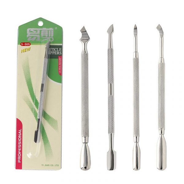 High Quality 4 Designs Stainless Steel Manicure Remover Tool Cuticle Pusher S505,S506,S508,S511