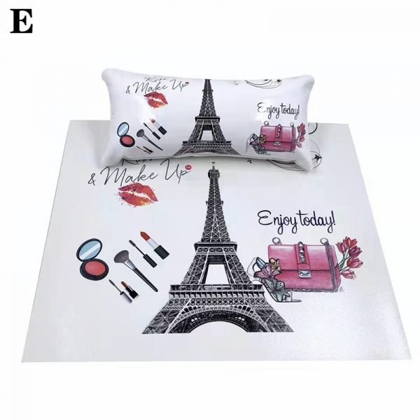 Ins Style Soft PU Leather Nail Art Hand Rest Cushion And Mat Pad Set-E
