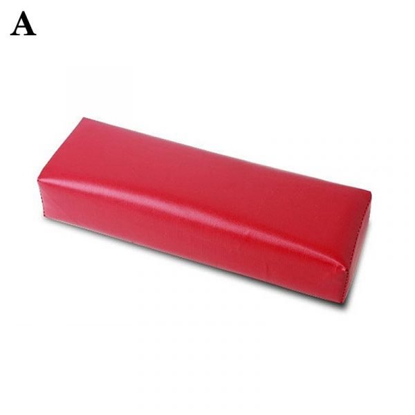 Nail Art PU Leather Hand Rest Manicure Cushion Pillow-A