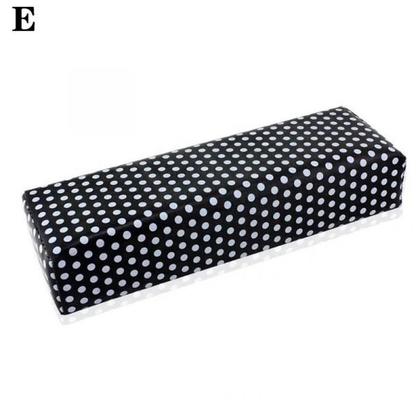 Nail Art PU Leather Hand Rest Manicure Cushion Pillow-E
